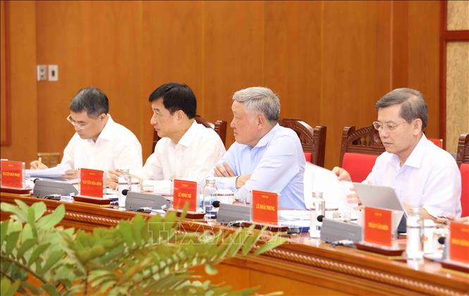 Đại biểu tham dự Phiên họp thứ 28 Ban Chỉ đạo Trung ương về phòng, chống tham nhũng, lãng phí, tiêu cực. Ảnh: Phương Hoa - TTXVN
