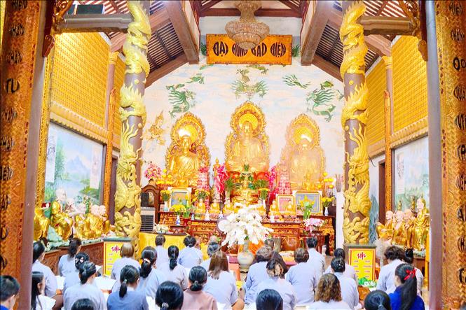Chùa Phật Tích mái chùa linh thiêng giữa lòng Viêng Chăn. Ảnh: Đỗ Bá Thành. PV TTXVN tại Lào 