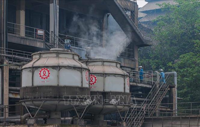 Khu vực Nhà lò phốt pho vàng của Công ty TNHH MTV Hóa chất Đức Giang Lào Cai. Ảnh: Hoàng Hiếu - TTXVN
