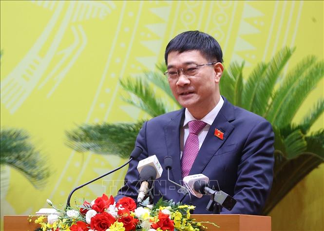 Phó Chủ tịch Quốc hội Vũ Hồng Thanh phát biểu chỉ đạo. Ảnh: Văn Điệp - TTXVN