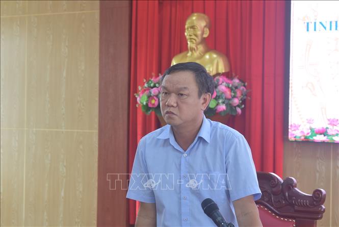 Ông Đào Mỹ, Phó Chủ tịch UBND tỉnh Đắk Lắk phát biểu tại buổi làm việc. Ảnh: Nguyên Dung – TTXVN
