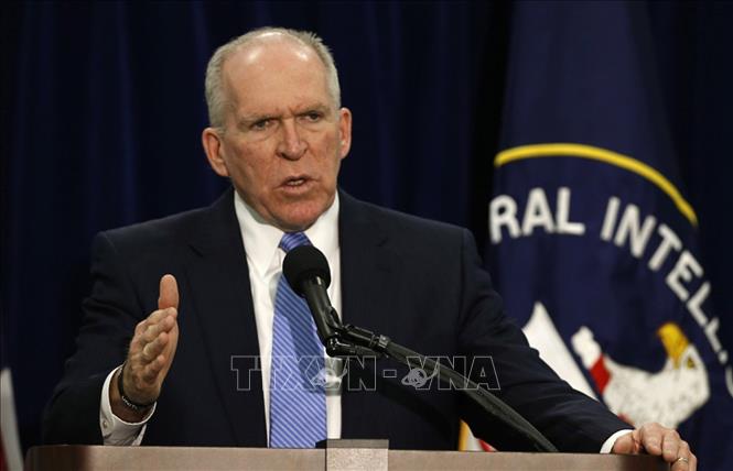 Cựu Giám đốc Cơ quan Tình báo trung ương (CIA) Mỹ John Brennan trong cuộc họp báo tại Virginia ngày 11/12/2014. Ảnh: Reuters/TTXVN