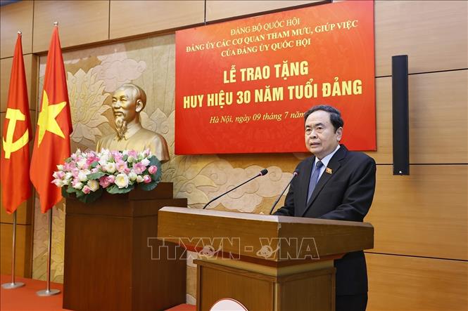 Chủ tịch Quốc hội Trần Thanh Mẫn phát biểu. Ảnh: Doãn Tấn - TTXVN