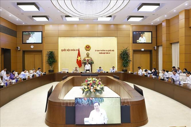 Chủ tịch Quốc hội Trần Thanh Mẫn phát biểu khai mạc phiên họp. Ảnh: Doãn Tấn - TTXVN