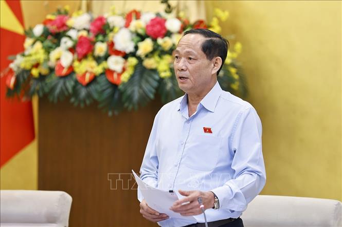 Phó Chủ tịch Quốc hội Trần Quang Phương phát biểu. Ảnh: Doãn Tấn - TTXVN