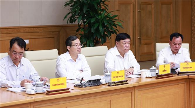 Đại diện lãnh đạo các tỉnh tham dự hội nghị. Ảnh: Dương Giang-TTXVN 