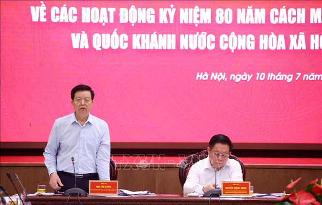 Đồng chí Mai Văn Chính, Ủy viên Trung ương Đảng, Phó Thủ tướng phát biểu. Ảnh: Văn Điệp - TTXVN