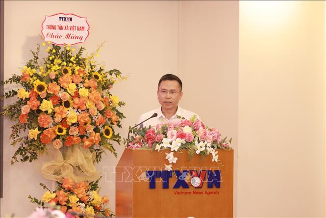 Ông Phạm Anh Tuấn, Cục trưởng Cục Thông tin cơ sở và Thông tin đối ngoại (Bộ Văn hoá, Thể thao và Du lịch) thảo luận tại tọa đàm. Ảnh: TTXVN