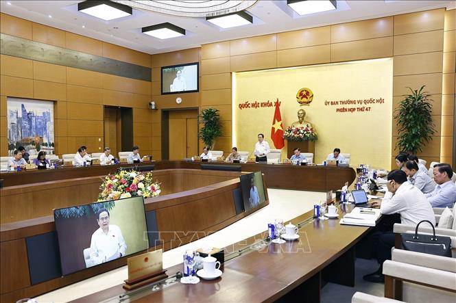 Chủ tịch Quốc hội Trần Thanh Mẫn phát biểu. Ảnh: Doãn Tấn - TTXVN