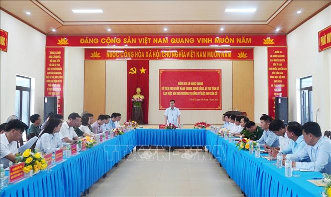 Quang cảnh buổi làm việc. Ảnh: Thanh Thuỷ-TTXVN