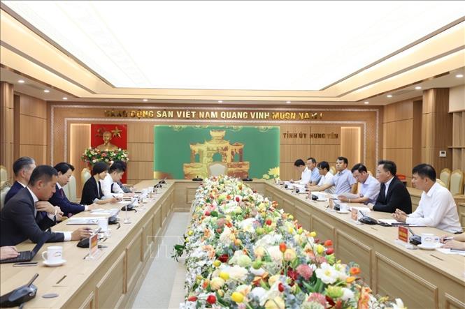 Quang cảnh buổi làm việc. Ảnh: TTXVN phát