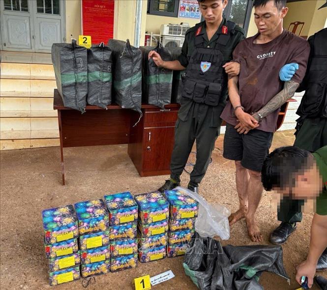 Tang vật vụ án. Ảnh: Đậu Tất Thành - TTXVN
