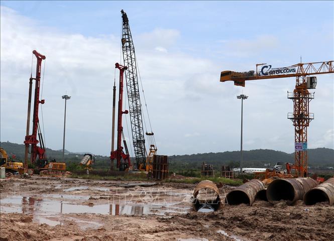 Công trình mở rộng Cảng hàng không quốc tế Phú Quốc. Ảnh: Lê Huy Hải - TTXVN