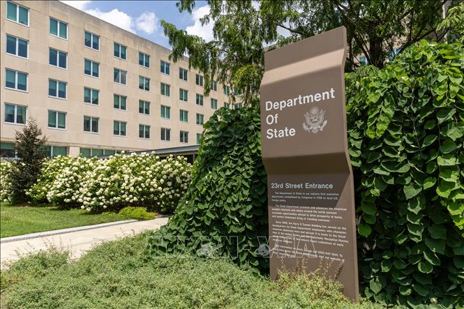 Trụ sở Bộ Ngoại giao Mỹ ở Washington DC., ngày 11/7/2025. Ảnh: THX/TTXVN