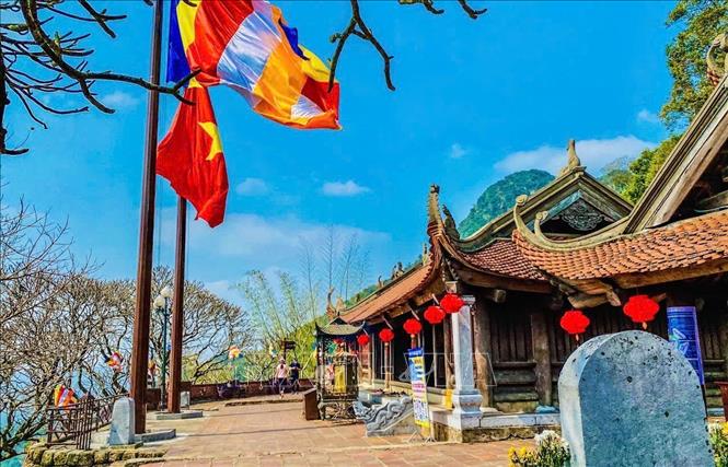 Chùa Ngọa Vân - Khu di tích quốc gia đặc biệt nhà Trần. Ảnh: TTXVN phát