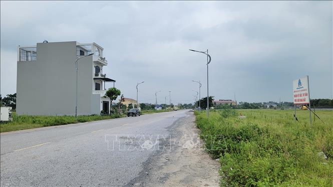 Các khu đất đấu giá ở Hưng Yên có hạ tầng đồng bộ. Ảnh Mạnh Khánh-TTXVN