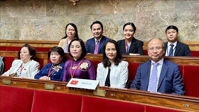 Đoàn Việt Nam do Phó Chủ tịch Quốc hội Nguyễn Thị Thanh dẫn đầu, tham dự sự kiện, khẳng định vị thế và vai trò tích cực trong Cộng đồng Pháp ngữ. Ảnh: Thu Hà - PV TTXVN tại Pháp