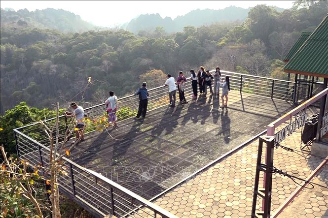 Vườn quốc gia Hin Nam No, tỉnh Khammouane, Lào -  điểm du lịch hấp dẫn du khách. Ảnh: Đỗ Bá Thành - PV TTXVN tại Lào