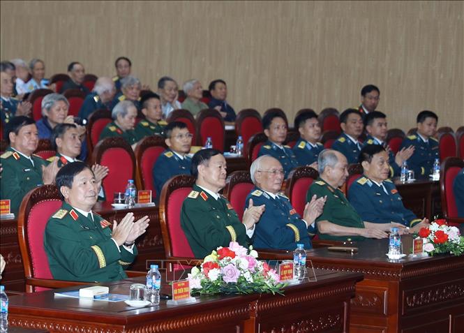 Các tướng lĩnh, đại biểu dự buổi gặp mặt. Ảnh: Trọng Đức - TTXVN