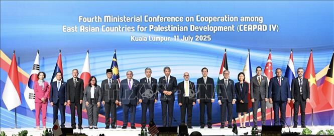 Hội nghị Hợp tác các nước Đông Á vì sự phát triển của Palestines lần thứ 4 (CEAPAD IV) ngày 11/7/2025 tại Malaysia. Ảnh: TTXVN phát