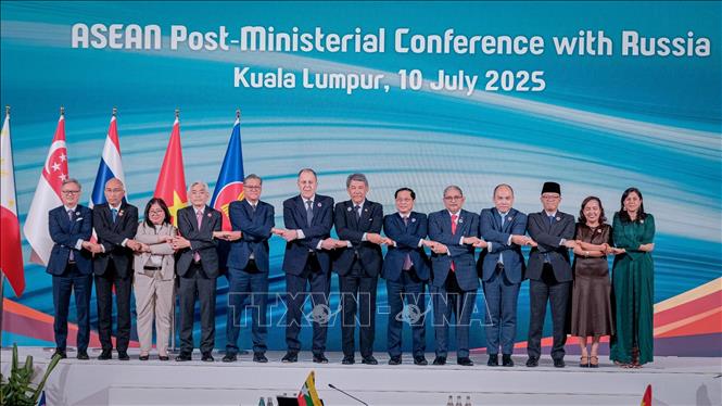 Hội nghị Bộ trưởng Ngoại giao ASEAN - Nga ngày 10/7/2025 tại Malaysia. Ảnh: TTXVN phát