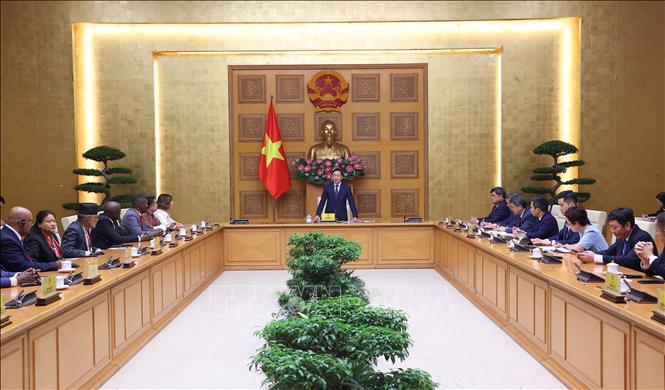 Phó Thủ tướng Trần Hồng Hà phát biểu. Ảnh: Văn Điệp - TTXVN