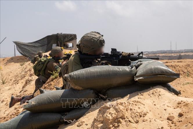Binh sĩ Israel được triển khai tại Dải Gaza. Ảnh: THX/TTXVN