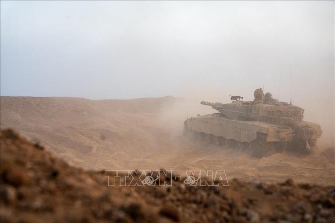 Binh sĩ Israel được triển khai tại Dải Gaza. Ảnh: THX/TTXVN