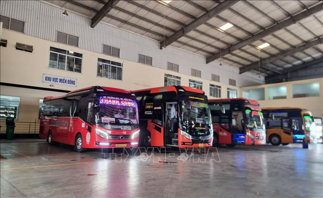 Bến xe Trường Hải, phường Bình Phước, tỉnh Đồng Nai. Ảnh: Đậu Tất Thành – TTXVN.