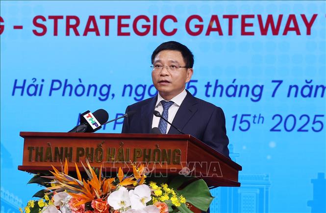 Bộ trưởng Nguyễn Văn Thắng phát biểu. Ảnh: Lâm Khánh – TTXVN
