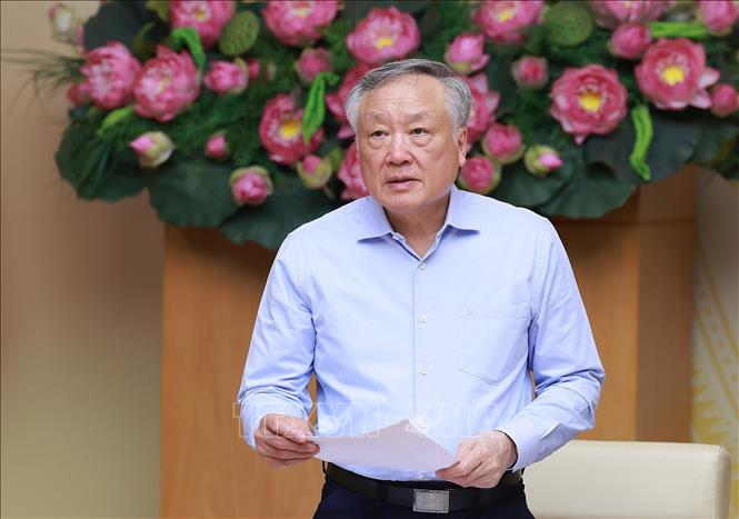 Phó Thủ tướng Thường trực Nguyễn Hoà Bình phát biểu. Ảnh: Dương Giang-TTXVN
