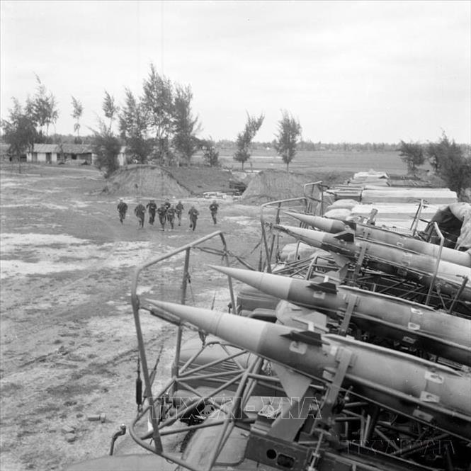 Tiểu đoàn tên lửa 64, sư đoàn 361 luyện tập sẵn sàng chiến đấu. Ảnh: Nguyễn Dĩnh - TTXVN