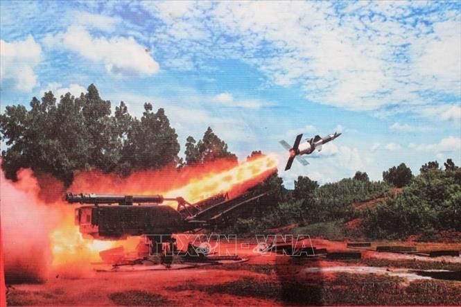 Huấn luyện bắn đạn thật của Trung đoàn Tên lửa 77 - Đoàn Cờ Đỏ anh hùng, thuộc Sư đoàn Phòng không 361, thành lập ngày 13/01/1965. Ảnh: TTXVN phát