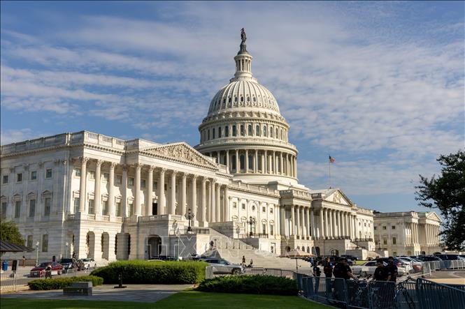 Tòa nhà Quốc hội Mỹ ở Washington, D.C. Ảnh: THX/TTXVN