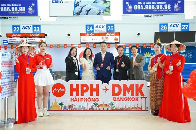 AirAsia launches its latest direct route between Vietnam's northern port city of Hai Phong and Thailand's Bangkok. VNA/Photo by courtesy