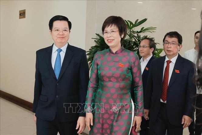 Đồng chí Mai Văn Chính, Ủy viên Trung ương Đảng, Ủy viên Ban Thường vụ Đảng ủy Chính phủ, Phó Thủ tướng Chính phủ tới dự Đại hội. Ảnh: Minh Quyết - TTXVN