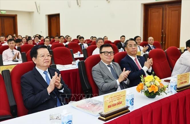 Ủy viên Trung ương Đảng, Ủy viên Ban Thường vụ Đảng ủy Chính phủ, Phó Thủ tướng Chính phủ Mai Văn Chính dự Đại hội đại biểu Đảng bộ Thông tấn xã Việt Nam lần thứ 27, nhiệm kỳ 2025 – 2030. Ảnh: Minh Đức – TTXVN