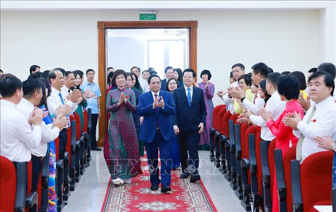 Thủ tướng Chính phủ Phạm Minh Chính đến dự Đại hội. Ảnh: Dương Giang - TTXVN