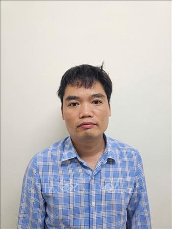 Lê Minh Giáp tại Cơ quan Công an. Ảnh: TTXVN phát.