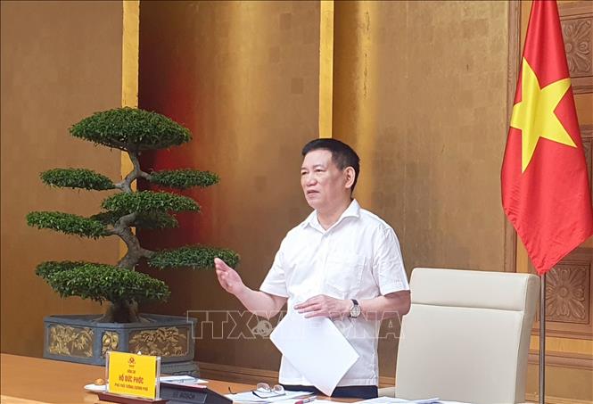 Phó Thủ tướng Hồ Đức Phớc phát biểu chỉ đạo. Ảnh: Chu Thanh Vân - TTXVN
