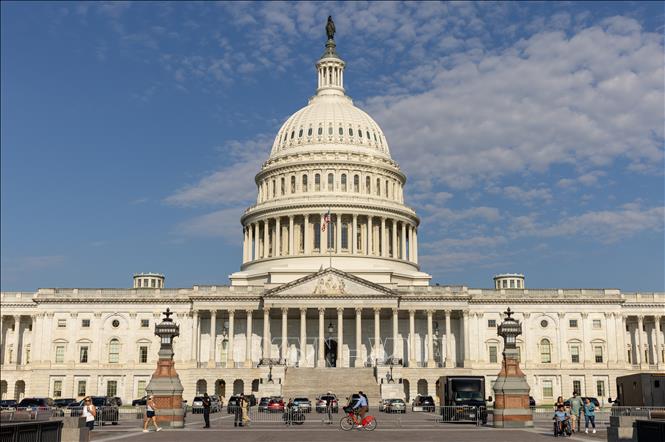 Tòa nhà Quốc hội Mỹ tại Washington, D.C. Ảnh: THX/TTXVN