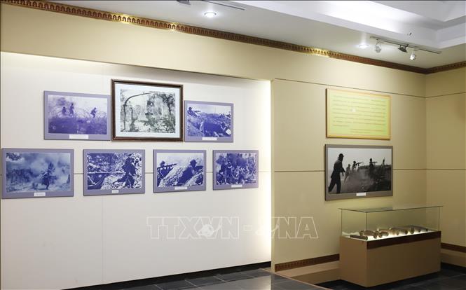 Bảo tàng Truyền thống Liên minh chiến đấu Lào-Việt Nam tại Bản Đông, huyện Sepon, tỉnh Savannakhet. Ảnh: Xuân Tú - PV TTXVN tại Lào