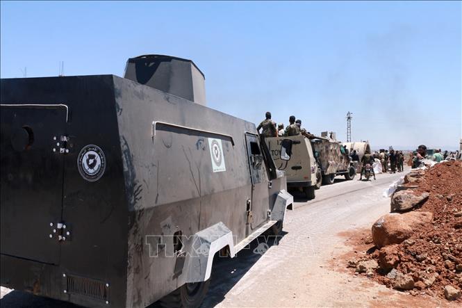 Binh sĩ Syria được triển khai tại thành phố Sweida. Ảnh: THX/TTXVN