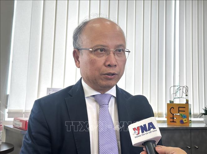 Ông Đinh Toàn Thắng, Đại sứ Việt Nam tại Pháp. Ảnh: Đào Dũng - Pv TTXVN tại Pháp