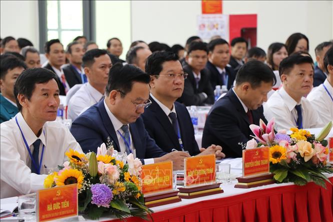 Các đại biểu tham dự Đại hội đại biểu xã Đại Lộc (thành phố Đà Nẵng) lần thứ nhất, nhiệm kỳ 2025-2030. Ảnh: Khoa Chương - TTXVN