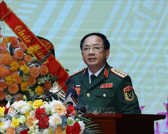  Đại tướng Trịnh Văn Quyết, Bí thư Trung ương Đảng, Ủy viên Thường vụ Quân ủy Trung ương, Chủ nhiệm Tổng cục Chính trị QĐND Việt Nam phát biểu chỉ đạo Đại hội. Ảnh: Trọng Đức - TTXVN