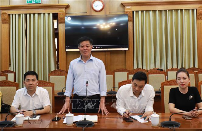 Đại diện Trường Đại học Văn hóa Hà Nội phát biểu. Ảnh: Thái Hùng - TTXVN
