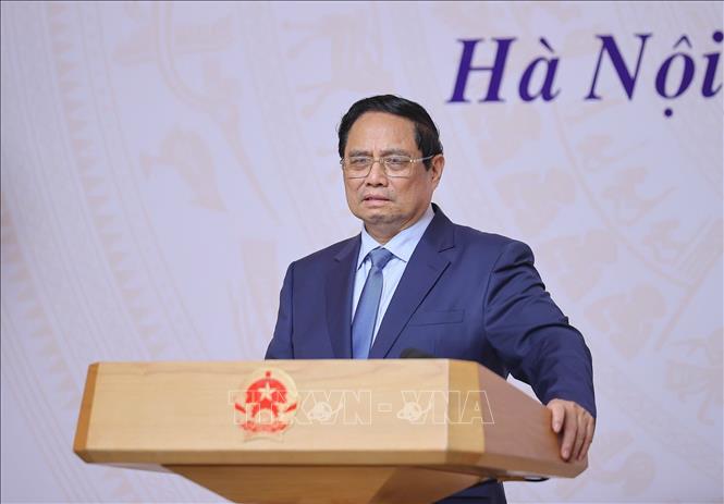 Thủ tướng Phạm Minh Chính chủ trì Hội nghị Thủ tướng Chính phủ với các Trưởng Cơ quan đại diện Việt Nam ở nước ngoài về đẩy mạnh công tác ngoại giao kinh tế. Ảnh: Dương Giang-TTXVN