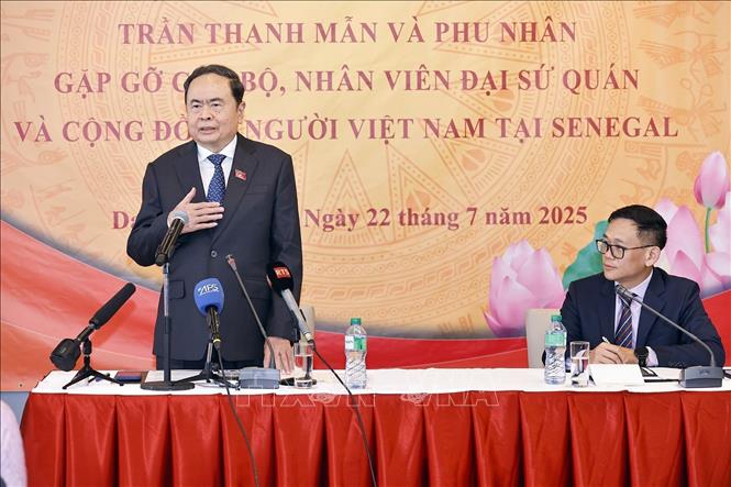 Chủ tịch Quốc hội Trần Thanh Mẫn phát biểu. Ảnh: Doãn Tấn – TTXVN