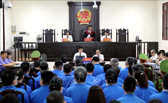 Quang cảnh phiên tòa. Ảnh: Thế Duyệt – TTXVN